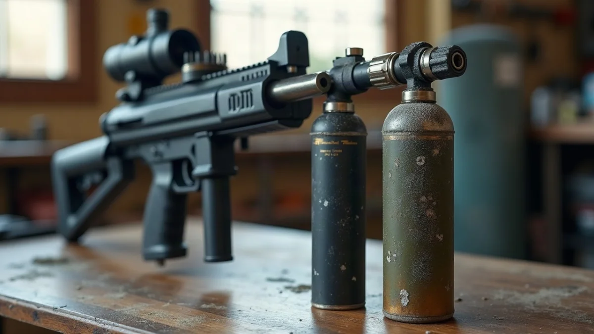 Jak działa marker paintballowy zasilany HP i CO2